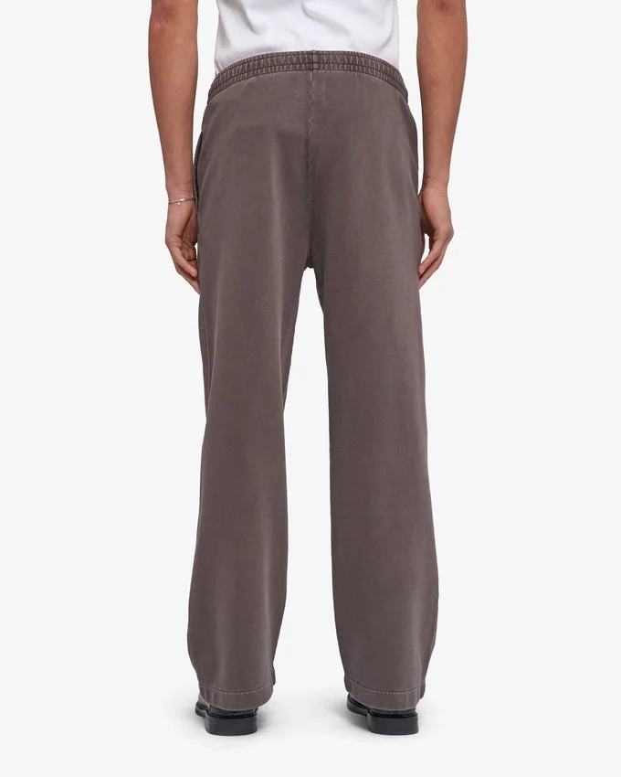 Bio-Jogginghose mit geradem Bein – Faded Mud