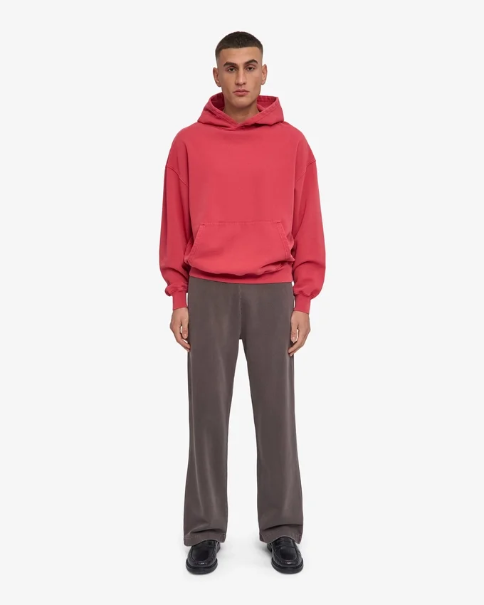 Bio-Jogginghose mit geradem Bein – Faded Mud