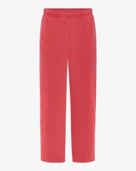 Bio-Jogginghose mit geradem Bein – Faded Red