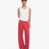 Bio-Jogginghose mit geradem Bein – Faded Red