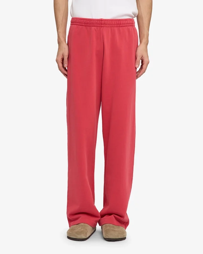 Bio-Jogginghose mit geradem Bein – Faded Red