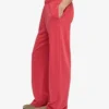 Bio-Jogginghose mit geradem Bein – Faded Red
