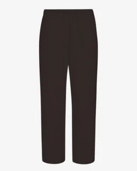 Bio-Jogginghose mit geradem Bein – Kaffeebraun