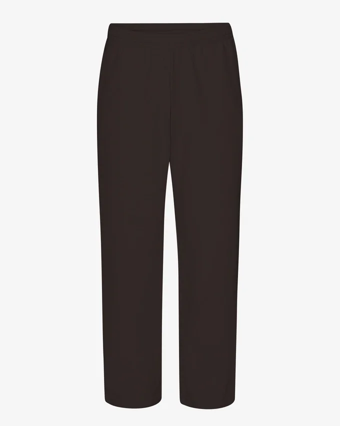 Bio-Jogginghose mit geradem Bein – Kaffeebraun