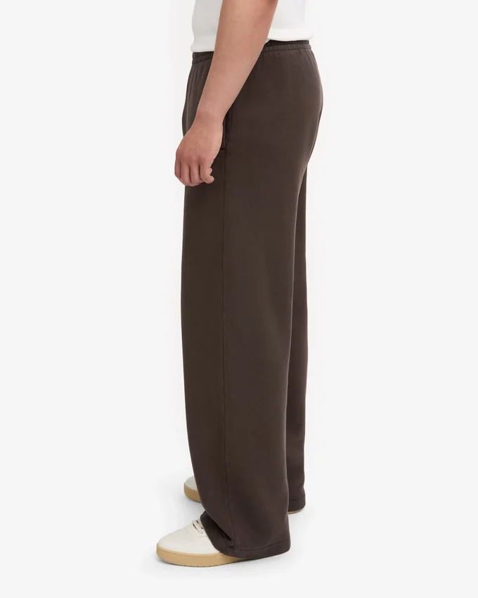 Bio-Jogginghose mit geradem Bein – Kaffeebraun