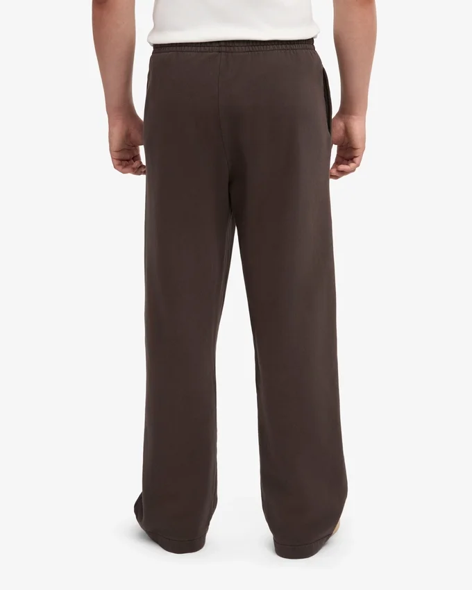 Bio-Jogginghose mit geradem Bein – Kaffeebraun