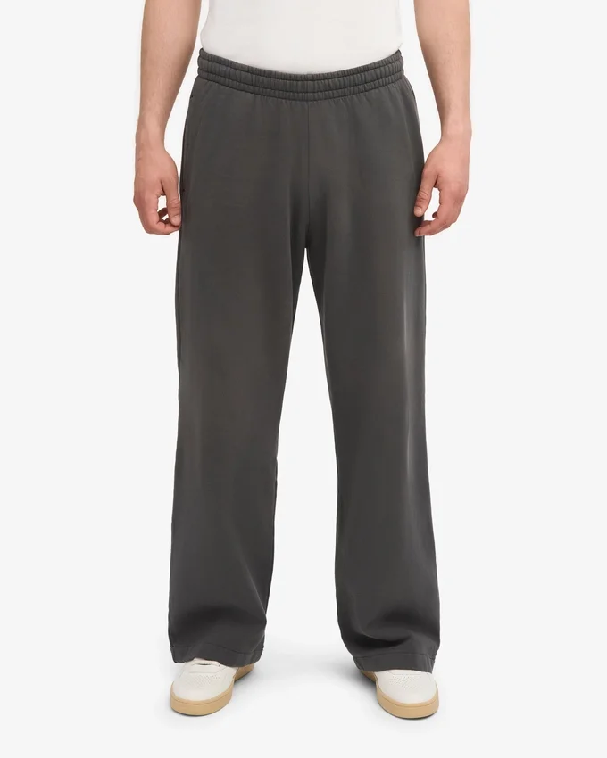 Bio-Jogginghose mit geradem Bein – Lavagrau