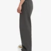 Bio-Jogginghose mit geradem Bein – Lavagrau