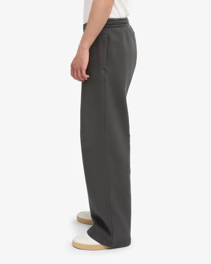 Bio-Jogginghose mit geradem Bein – Lavagrau