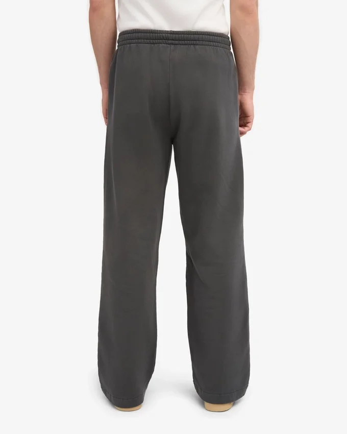 Bio-Jogginghose mit geradem Bein – Lavagrau