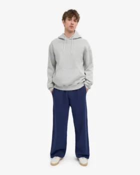 Bio-Jogginghose mit geradem Bein – Marineblau