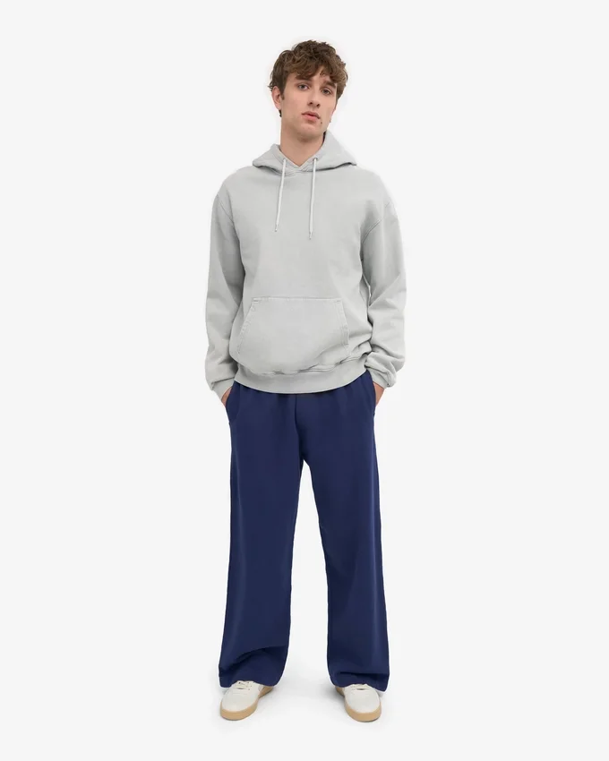 Bio-Jogginghose mit geradem Bein – Petrolblau