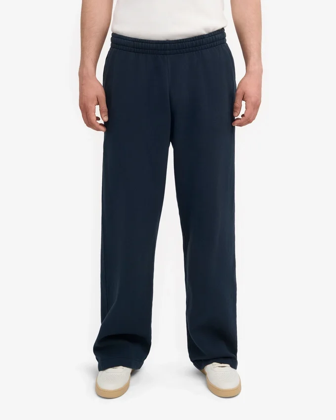 Bio-Jogginghose mit geradem Bein – Marineblau