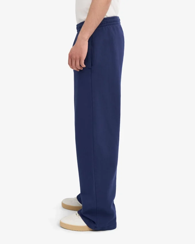 Bio-Jogginghose mit geradem Bein – Petrolblau
