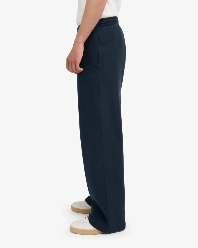 Bio-Jogginghose mit geradem Bein – Marineblau