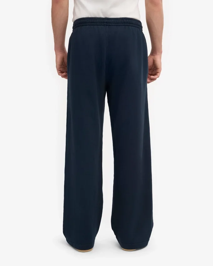 Bio-Jogginghose mit geradem Bein – Marineblau