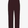 Bio-Jogginghose mit geradem Bein – Oxblood-Rot