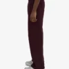 Bio-Jogginghose mit geradem Bein – Oxblood-Rot