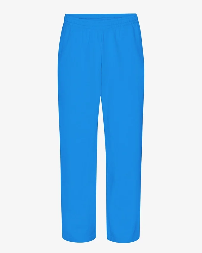 Bio-Jogginghose mit geradem Bein – Pazifikblau