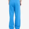 Bio-Jogginghose mit geradem Bein – Pazifikblau