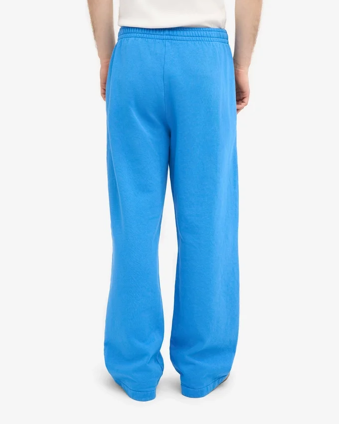Bio-Jogginghose mit geradem Bein – Pazifikblau