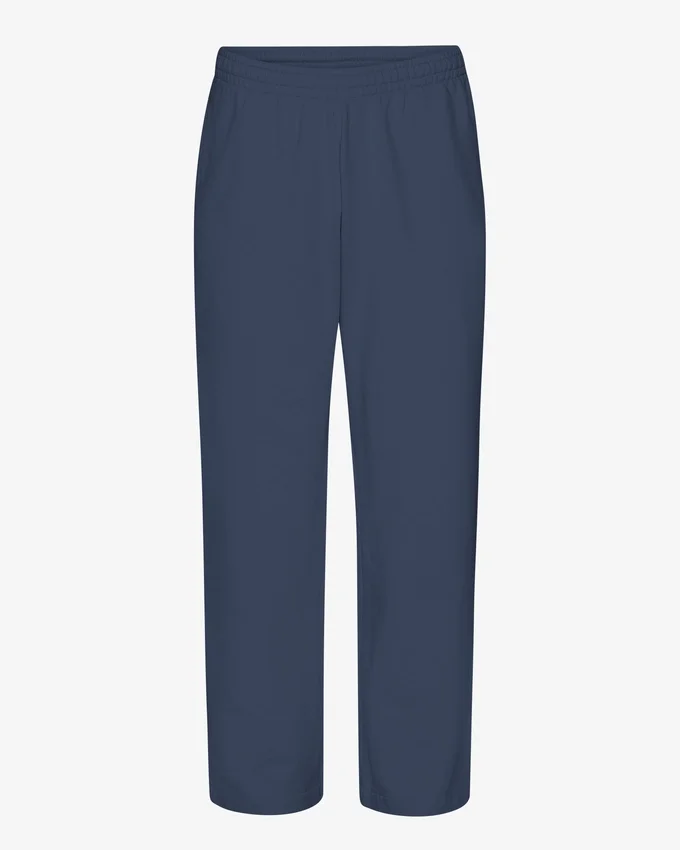 Bio-Jogginghose mit geradem Bein – Petrolblau