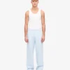 Bio-Jogginghose mit geradem Bein – Polarblau