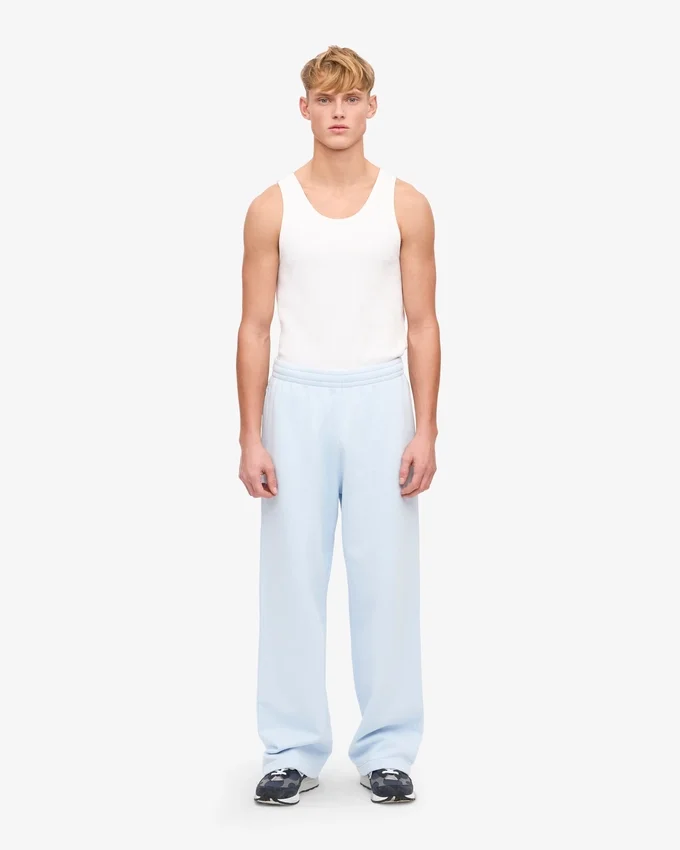Bio-Jogginghose mit geradem Bein – Polarblau