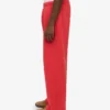 Bio-Jogginghose mit geradem Bein – Red Tangerine