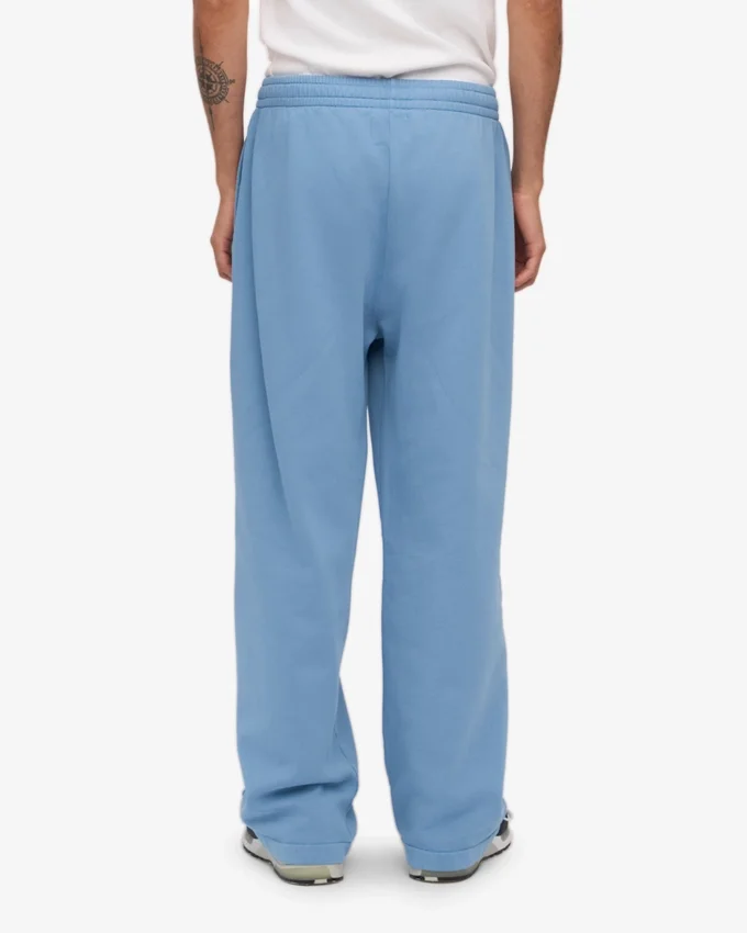 Bio-Jogginghose mit geradem Bein – Seaside-Blau