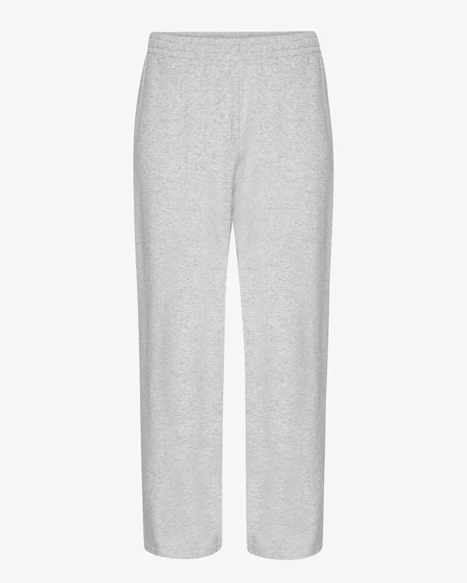 Bio-Jogginghose mit geradem Bein – Snow Melange