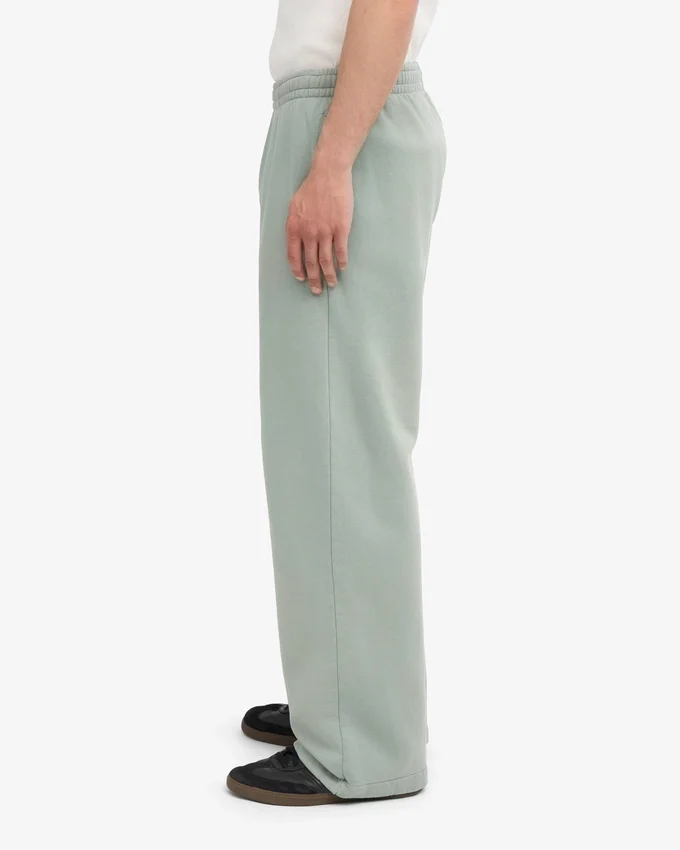 Bio-Jogginghose mit geradem Bein – Stahlblau