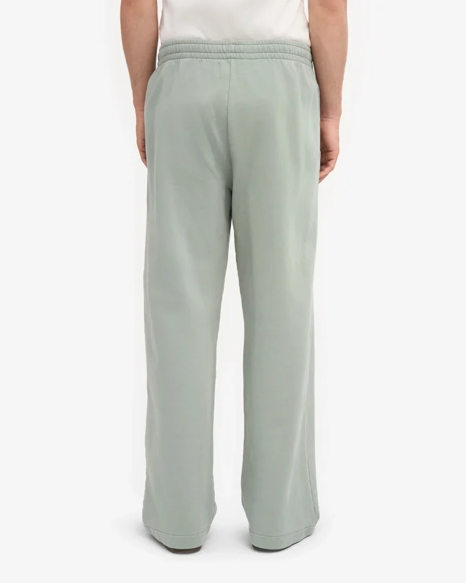 Bio-Jogginghose mit geradem Bein – Stahlblau
