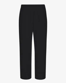 Bio-Jogginghose mit geradem Bein – Tiefschwarz