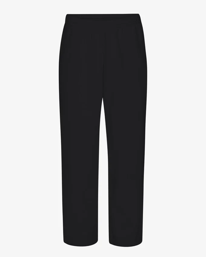 Bio-Jogginghose mit geradem Bein – Tiefschwarz