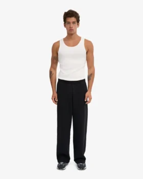 Bio-Jogginghose mit geradem Bein – Tiefschwarz