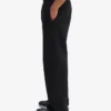 Bio-Jogginghose mit geradem Bein – Tiefschwarz