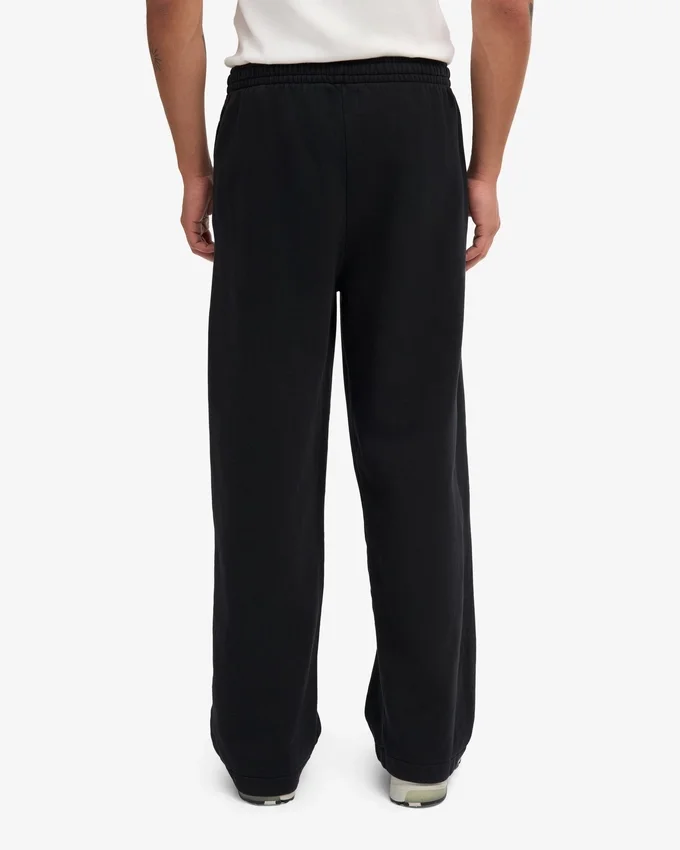 Bio-Jogginghose mit geradem Bein – Tiefschwarz