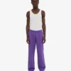 Bio-Jogginghose mit geradem Bein – Ultraviolett