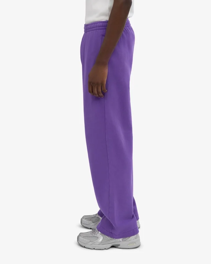 Bio-Jogginghose mit geradem Bein – Ultraviolett
