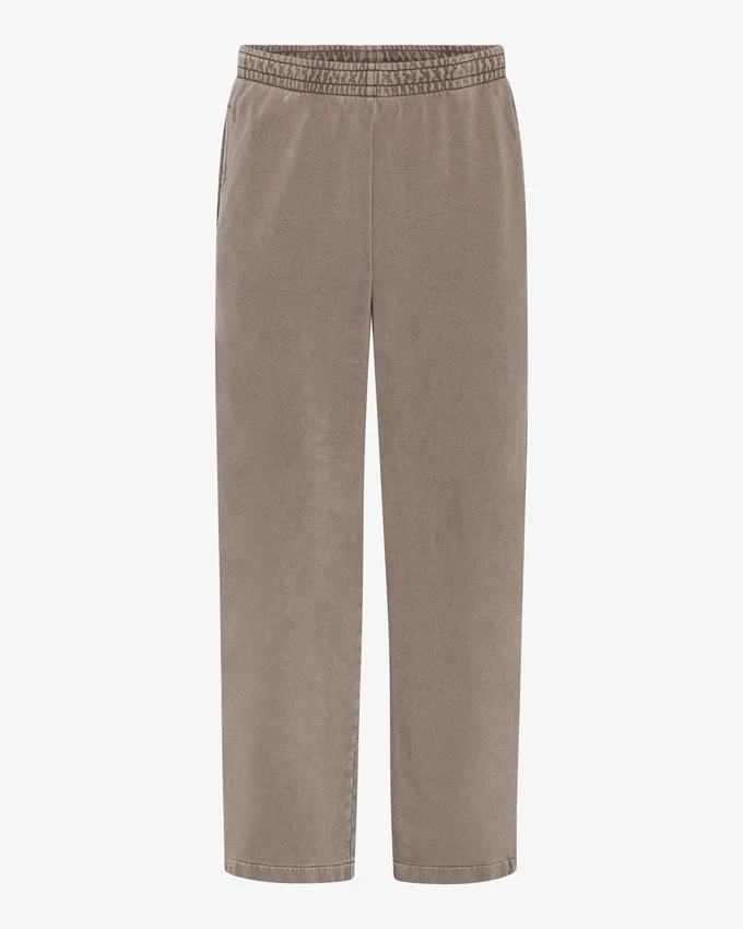 Bio-Jogginghose mit geradem Bein – verblasstes Khaki