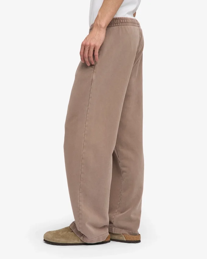 Bio-Jogginghose mit geradem Bein – verblasstes Khaki