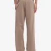 Bio-Jogginghose mit geradem Bein – verblasstes Khaki