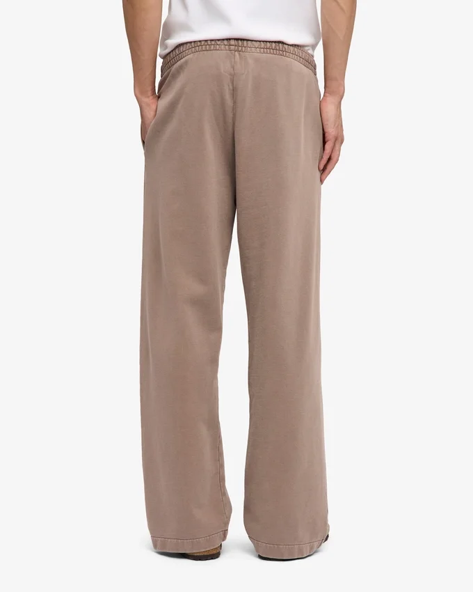 Bio-Jogginghose mit geradem Bein – verblasstes Khaki