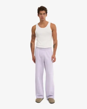 Bio-Jogginghose mit geradem Bein – Zartes Lavendel