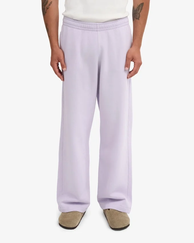 Bio-Jogginghose mit geradem Bein – Zartes Lavendel