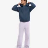 Bio-Jogginghose mit geradem Bein – Zartes Lavendel