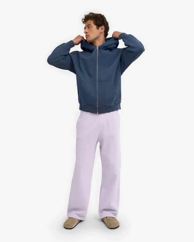 Bio-Jogginghose mit geradem Bein – Zartes Lavendel