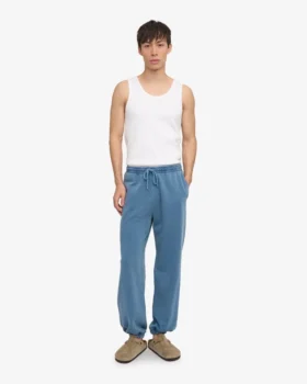 Bio-Jogginghose mit lockerer Passform – Faded Indigo