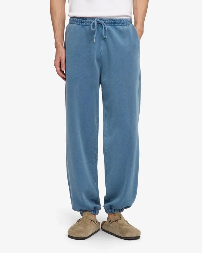 Bio-Jogginghose mit lockerer Passform – Faded Indigo